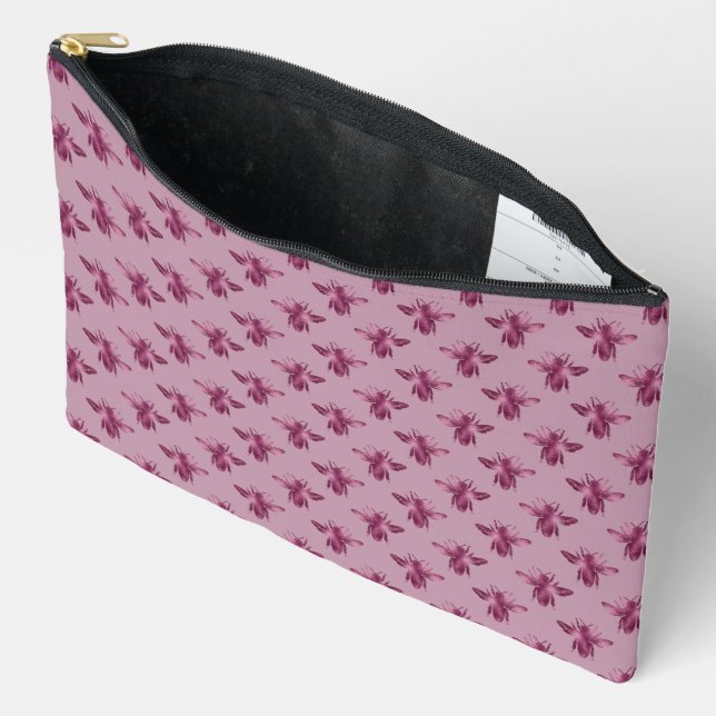 Queen Bee Pattern  Accessory Pouch (Open)