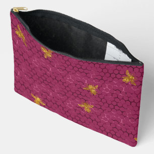 Queen Bee Pattern  Accessory Pouch