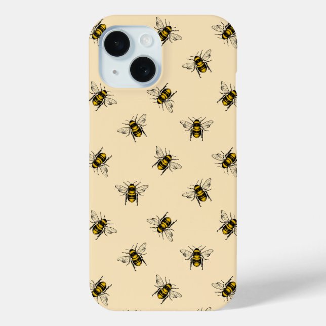 Queen Bee Pattern Case-Mate iPhone Case (Back)