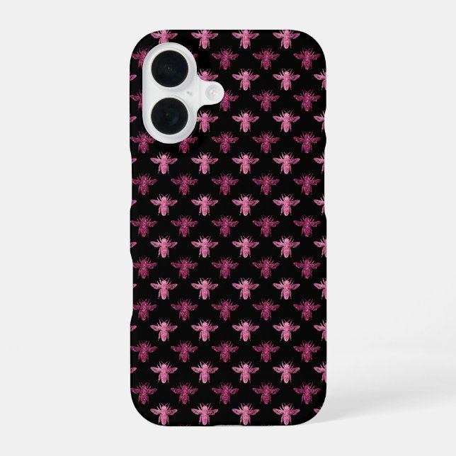 Queen Bee Pattern  iPhone 16 Case (Back)