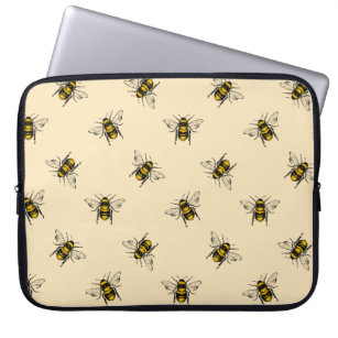 Queen Bee Pattern Laptop Sleeve