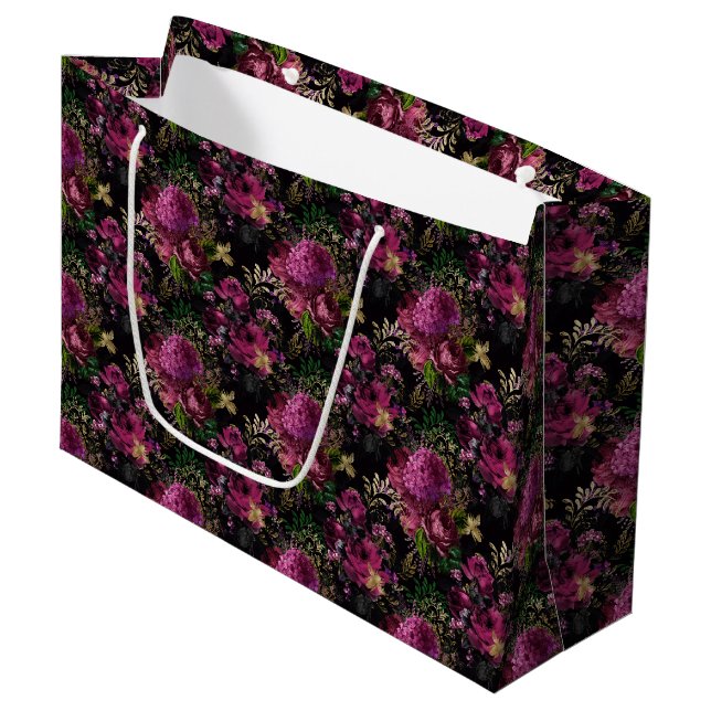 Queen Bee Pattern  Large Gift Bag (Front Angled)
