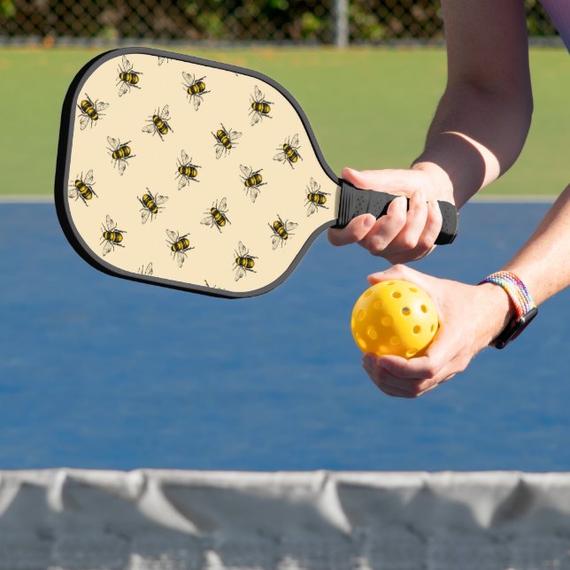 Queen Bee Pattern Pickleball Paddle (Insitu)