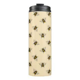 Queen Bee Pattern Thermal Tumbler