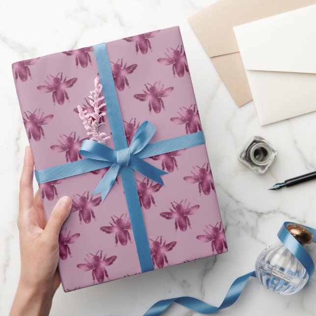 Queen Bee Pattern  Wrapping Paper (Gifting)