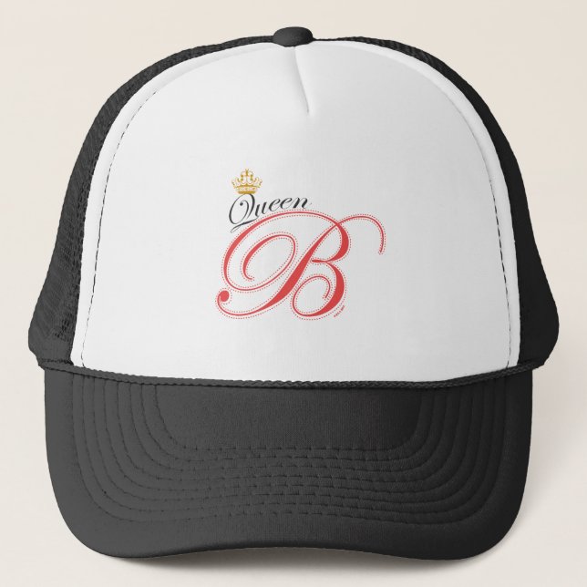 Queen Bee Pink Gold Crown Hat (Front)