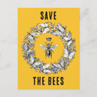 Queen Bee Save the Bees Butterfly Wreath
