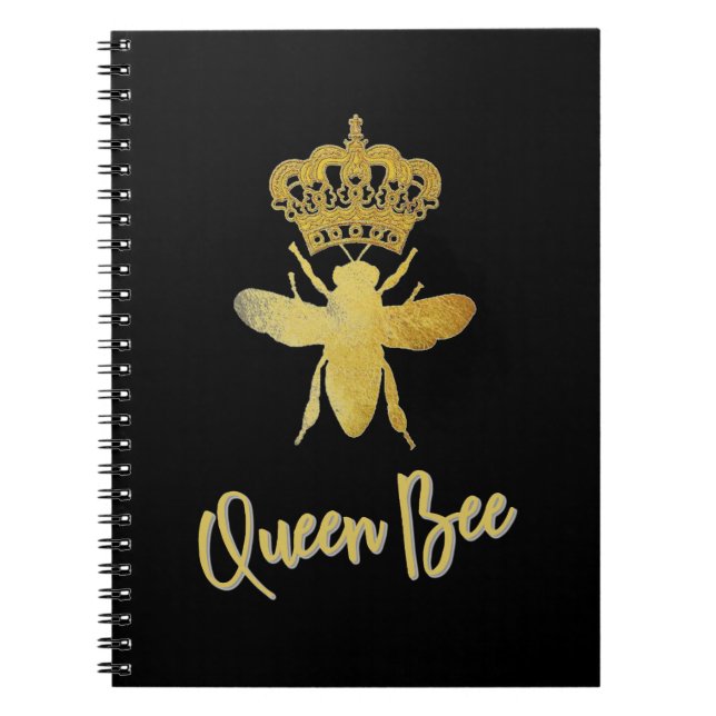 QUEEN BEE Spiral Notebook Journal (Front)