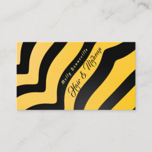 Queen Bee Stripes Yellow Black Business Card
