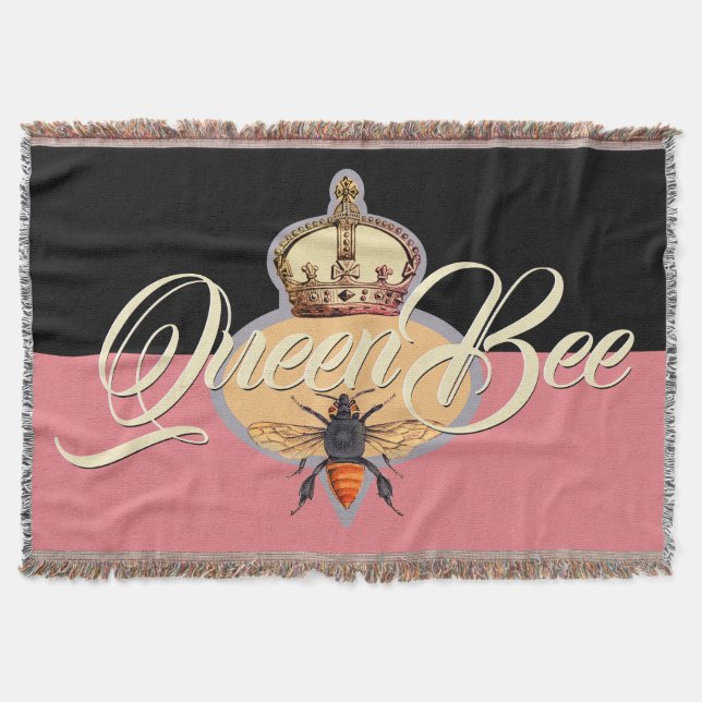 Queen Bee Throw Blanket (Front)