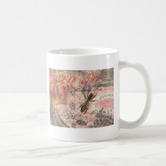 Queen Bee Vintage Beautiful Collage Coffee Mug