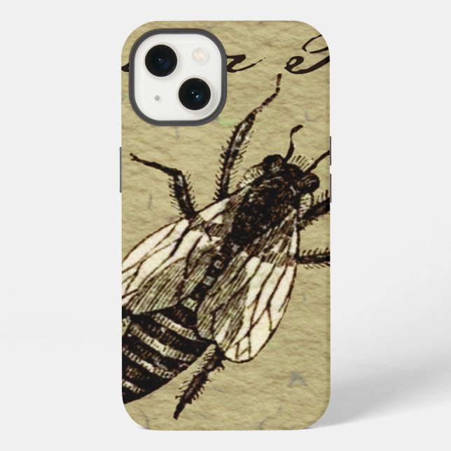Queen Bee Wildlife Flying Bug Insect iPhone Case (Back)