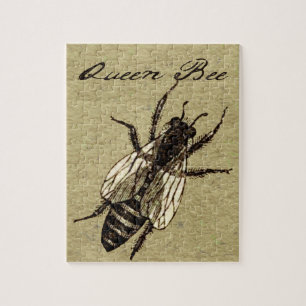 Queen Bee Wildlife Flying Bug Insect Jigsaw Puzzle