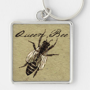 Queen Bee Wildlife Flying Bug Insect Key Ring