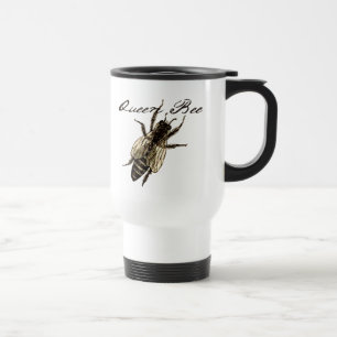 Queen Bee Wildlife Flying Bug Insect Travel Mug