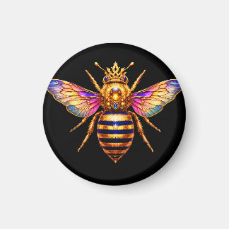 Queen Bee With Crown Magnet