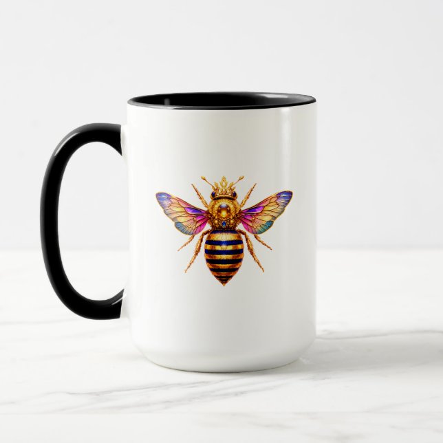 Queen Bee With Crown Mug (Left)
