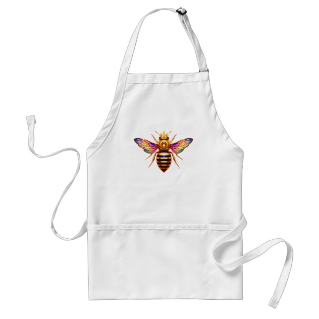 Queen Bee With Crown Standard Apron (Front)