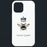Queen Bee With Her Crown Artistic Illustration Cas iPhone 12 Pro Max Case<br><div class="desc">An iphone tough x extreme case queen bee and crown whimsical phone case. Bees are a symbol of community, brightness and personal power. Follow the bee to discover your new destination. The ancient Druids saw the bee as symbolising the sun, the Goddess, celebration, and community. At festivals, mead was usually...</div>
