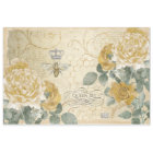 Queen Bee Yellow Roses with Damask Floral