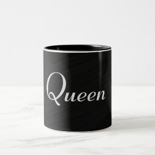 Queen Black Elegant  Two-Tone Coffee Mug