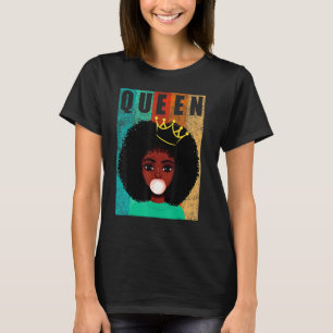 Queen Black History Month Menlanin Afro African Pr T-Shirt