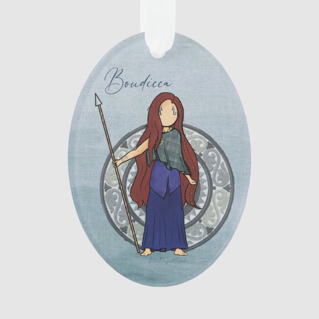Queen Boudicca Ornament (Front)