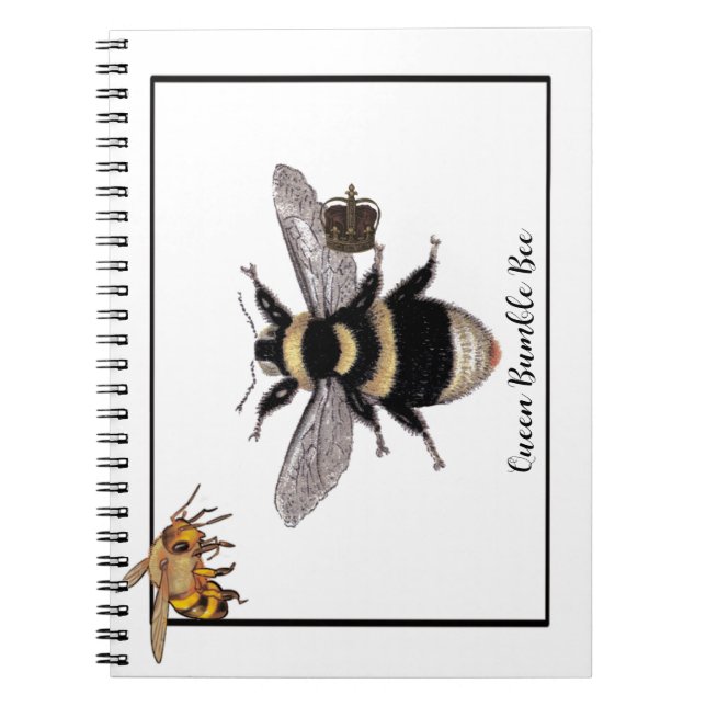 Queen Bumble Bee Notebook (Front)