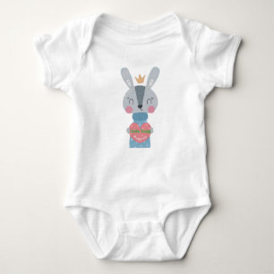 Queen Bunny Baby Jersey Bodysuit