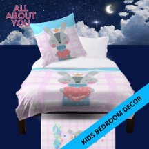 Queen Bunny Throw Pillows