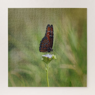 Queen Butterfly and Wildflower Puzzle