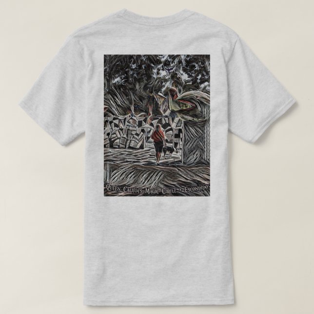 Queen Califia's Magic Circle T-Shirt (Design Back)