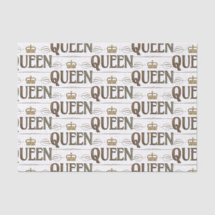 QUEEN Calligraphy Lettering  - Elegant Rich Royal Tissue Paper