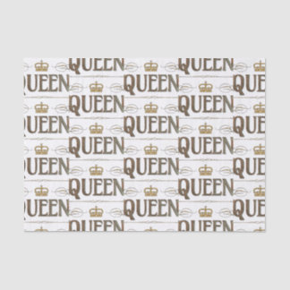 QUEEN Calligraphy Lettering - Elegant Rich Royal Tissue Paper