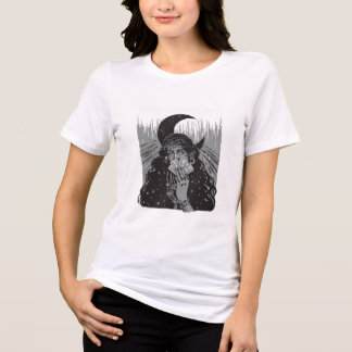 queen card art design moon Tri-Blend shirt