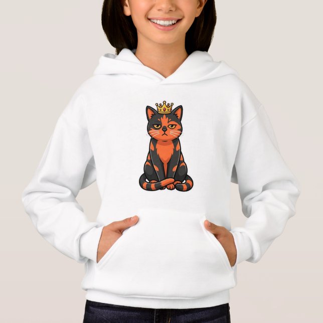 Queen Cat Shirt - Funny Cat Mum Gift  (Front)