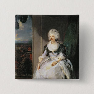 Queen Charlotte, 1789-90, wife of George III 15 Cm Square Badge