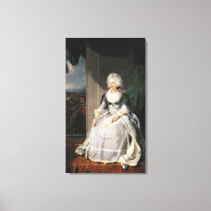 Queen Charlotte, 1789-90, wife of George III Canvas Print