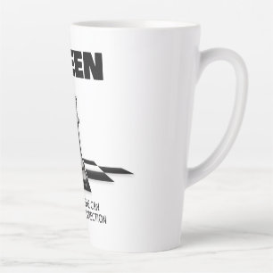 Queen Chess Be Aware She Can Move In Any Direction Latte Mug