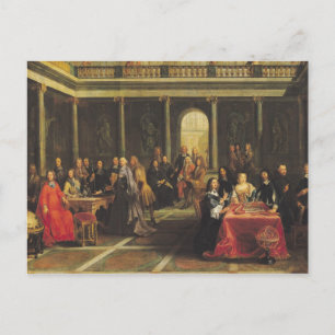 Queen Christina of Sweden and her Court Postcard