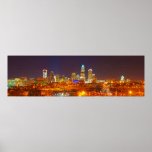 queen city @ night poster