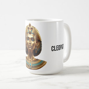 Queen Cleopatra – Golden Egyptian Majesty Art Desi Coffee Mug