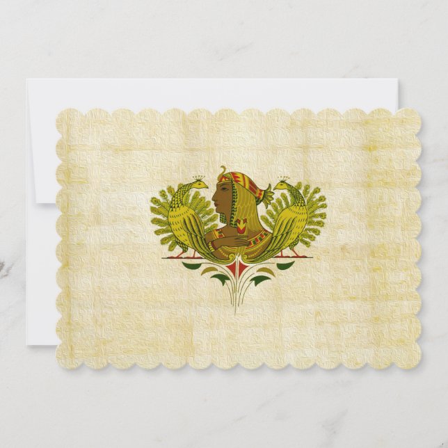 queen Cleopatra Invitation (Front)