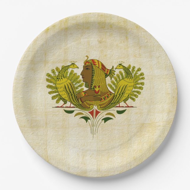 queen Cleopatra Paper Plate (Front)