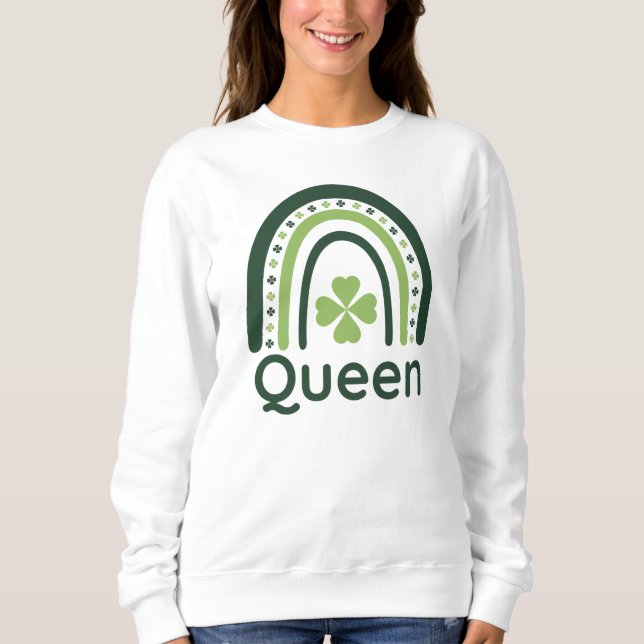 Queen Clover Boho Rainbow Sweatshirt (Front)