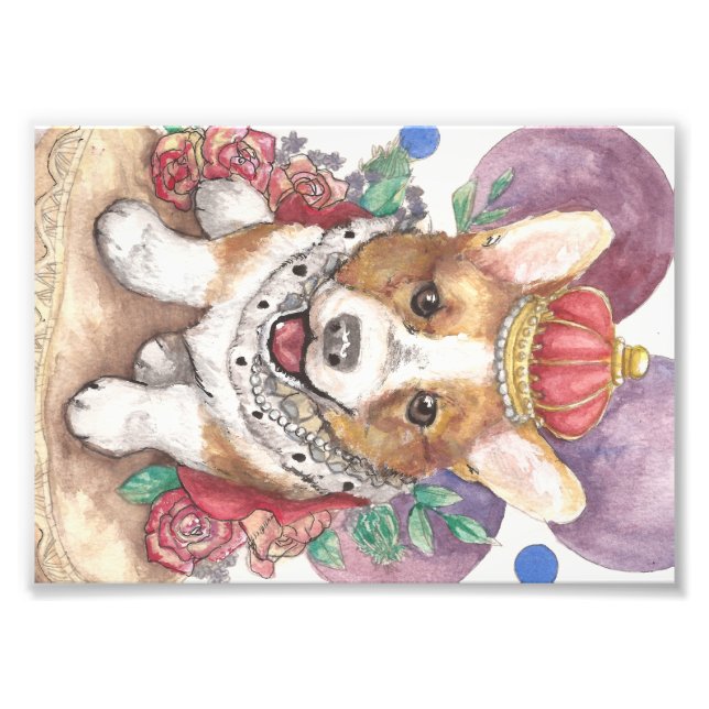 Queen Corgi Photo Print (Front)