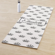 Queen crown floral black white beautiful vintage