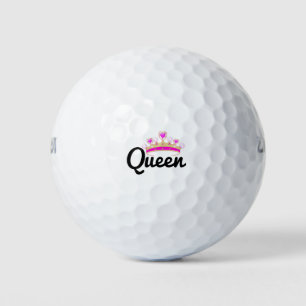 Queen crown golf balls