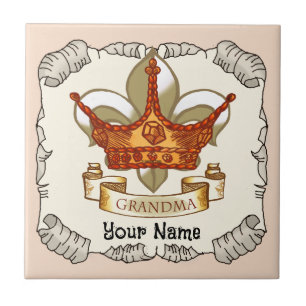 Queen Crown Grandma custom tile