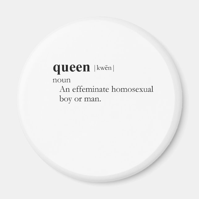 QUEEN (definition) Magnet (Front)